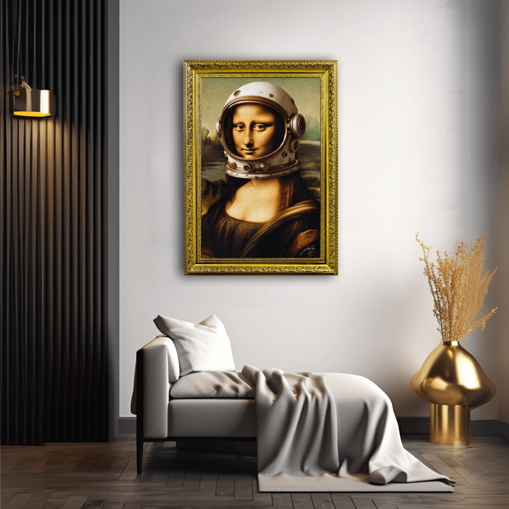 Gioconda Astronaut | Poster Edition - LEDMansion | Led Wall Art