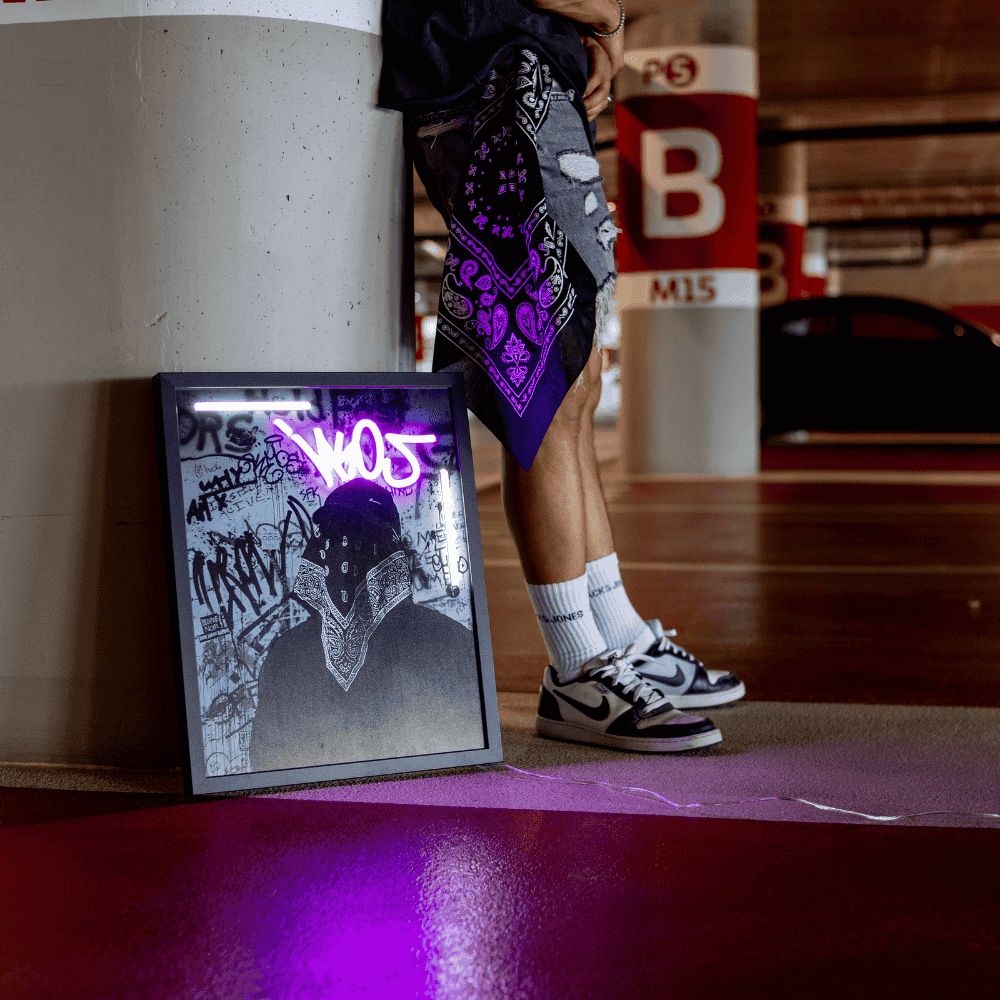 Maskface Ikos One| Led Wall Art
