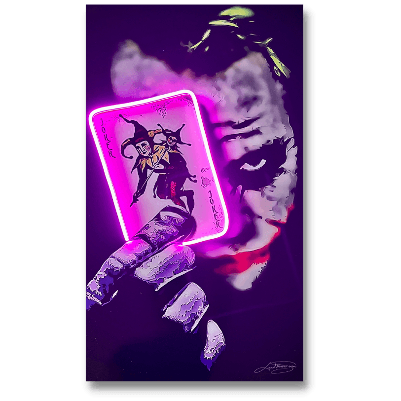 Joker Card | Led Wall Art - LEDMansion | Led Wall Art