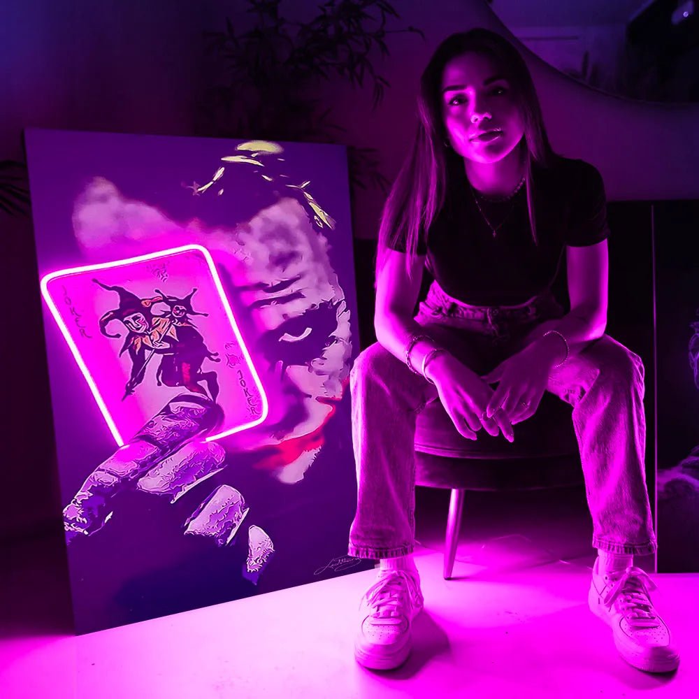 Joker Card | Led Wall Art - LEDMansion | Led Wall Art