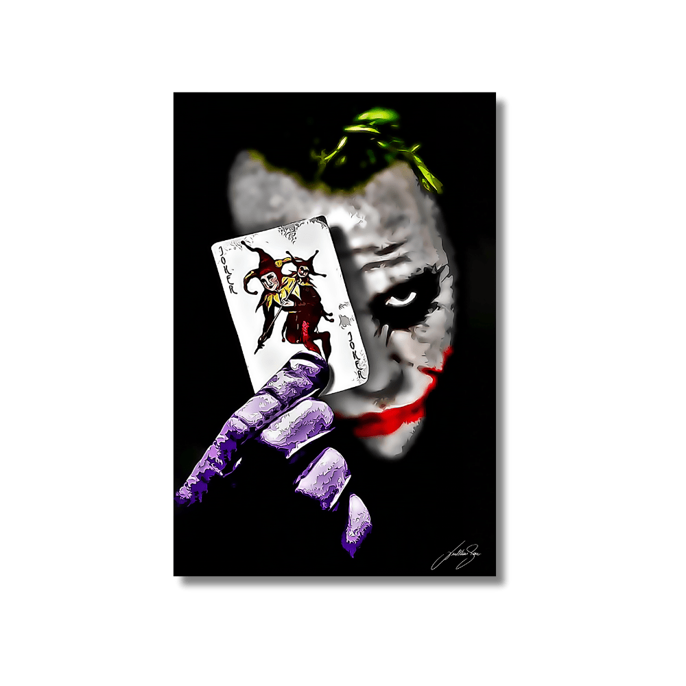 Joker Card | Poster Edition - LEDMansion | Led Wall Art