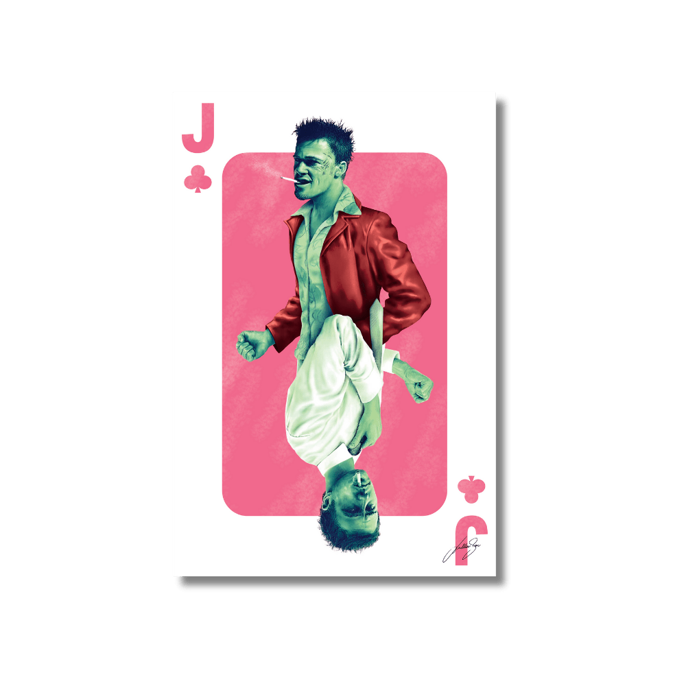 Joker Fight Club | Poster Edition - LEDMansion | Led Wall Art