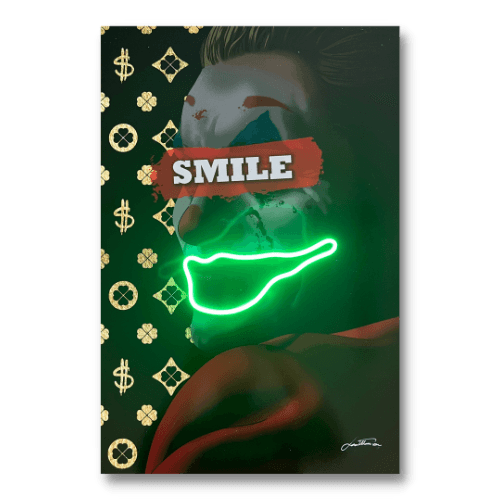 Joker Smile | Led Wall Art - LEDMansion | Led Wall Art