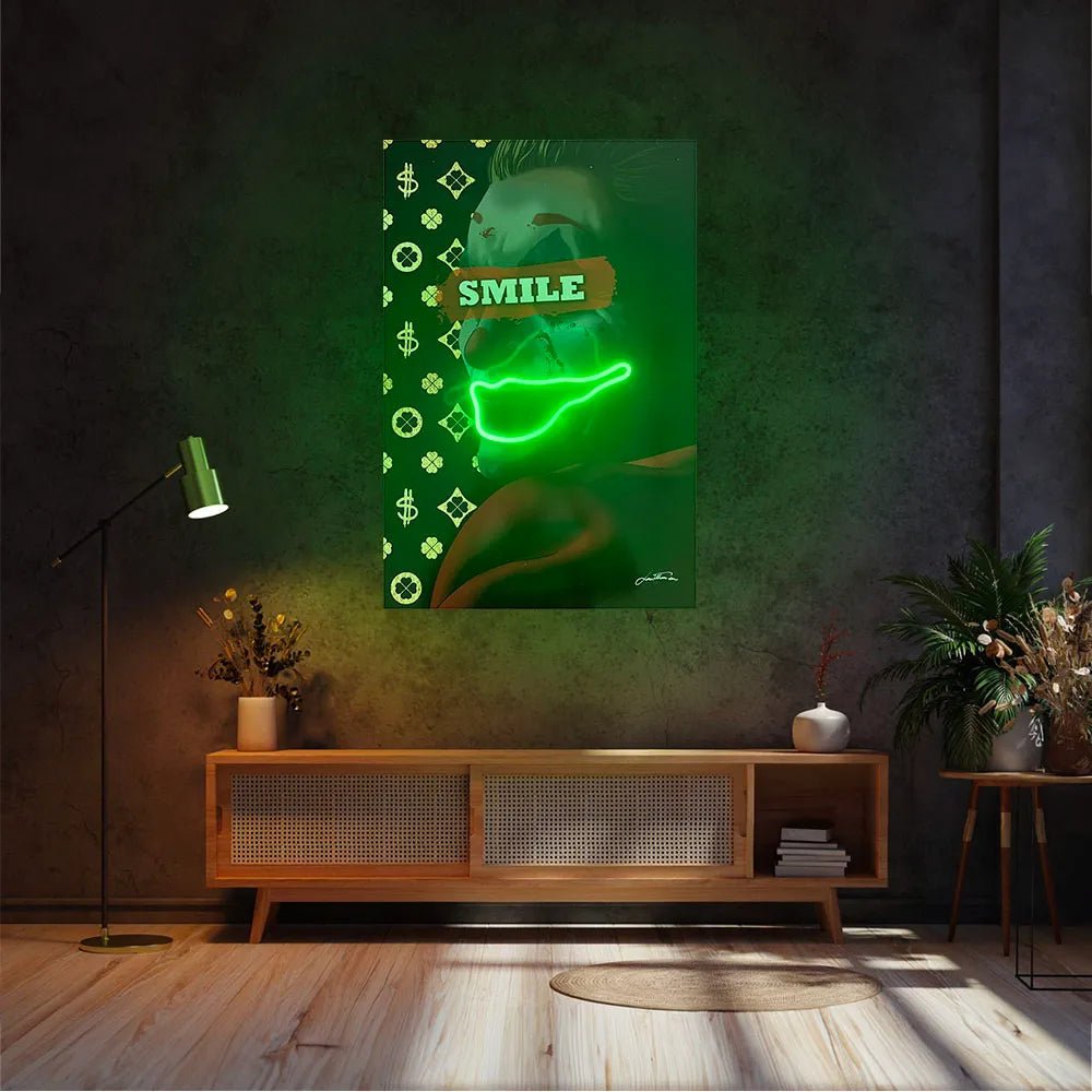 Joker Smile | Led Wall Art - LEDMansion | Led Wall Art