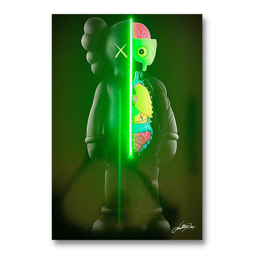 KAWS Dissected | Led Wall Art - LEDMansion | Led Wall Art