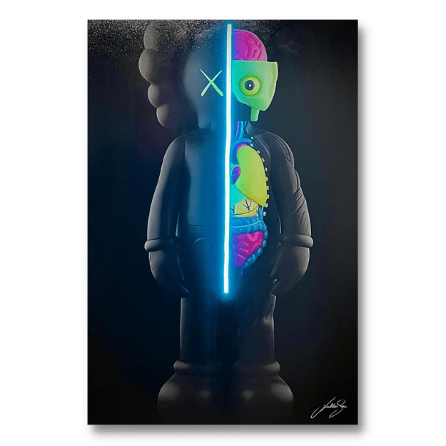 KAWS Dissected | Led Wall Art - LEDMansion | Led Wall Art