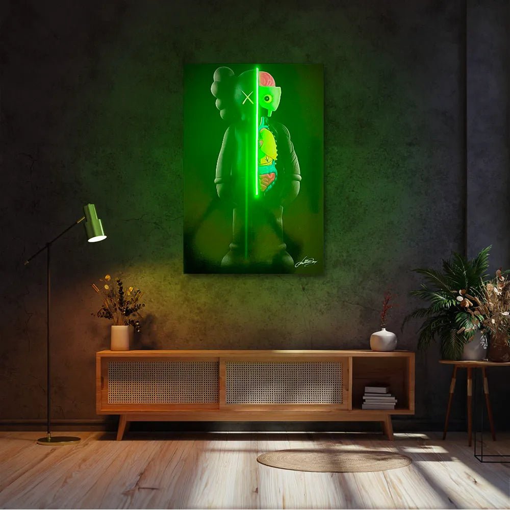 KAWS Dissected | Led Wall Art - LEDMansion | Led Wall Art