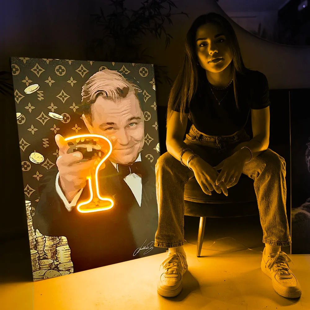 Leonardo Champagne | Led Wall Art - LEDMansion | Led Wall Art