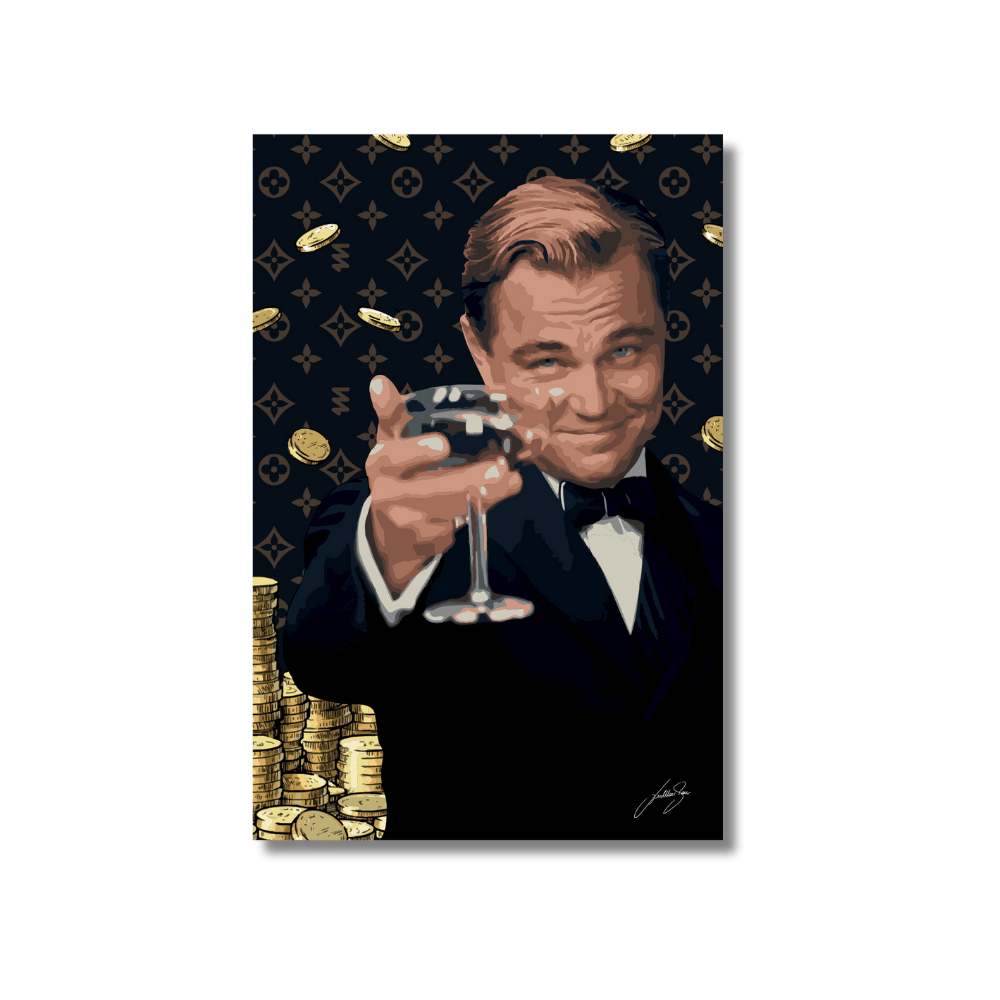 Leonardo Champagne | Poster Edition - LEDMansion | Led Wall Art