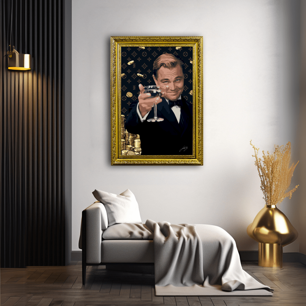 Leonardo Champagne | Poster Edition - LEDMansion | Led Wall Art