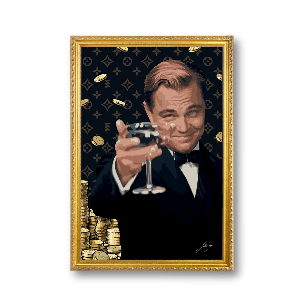 Leonardo Champagne | Poster Edition - LEDMansion | Led Wall Art