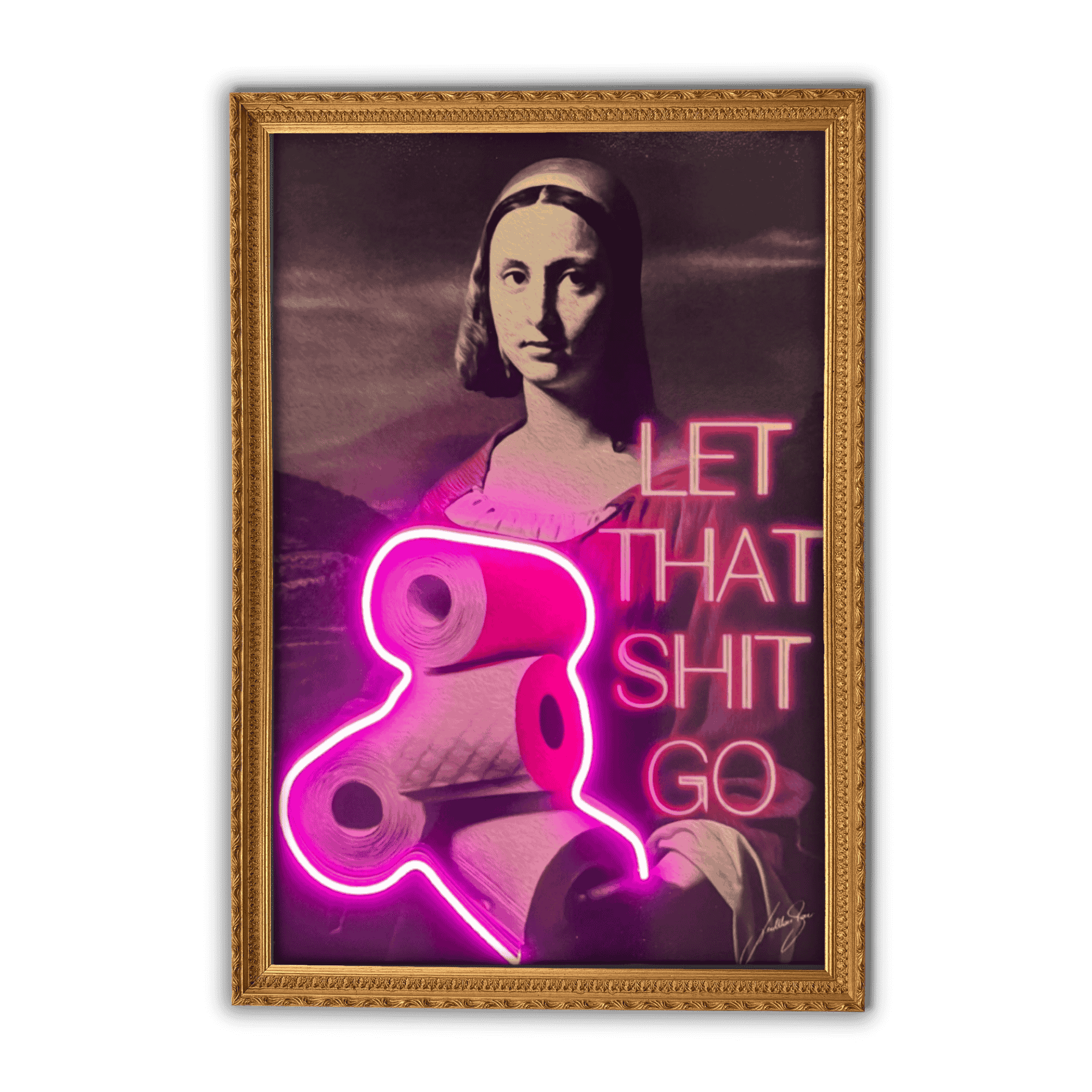 Let that shit go V.1 | Led Wall Art