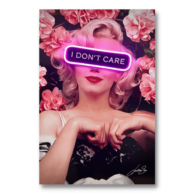 Marilyn i don't care | Led Wall Art - LEDMansion | Led Wall Art