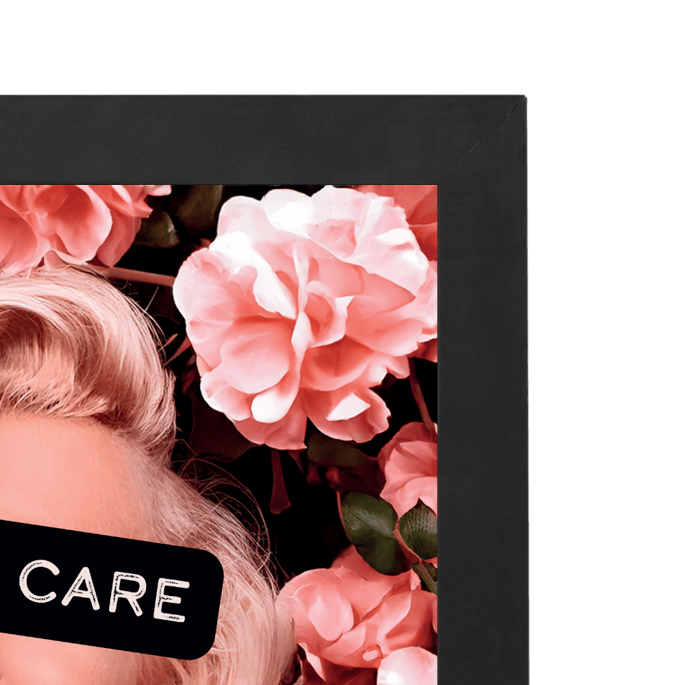 Marilyn I Don't Care | Poster Edition - LEDMansion | Led Wall Art