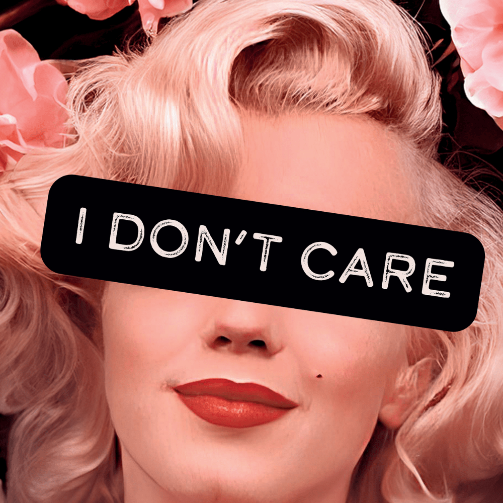 Marilyn I Don't Care | Poster Edition - LEDMansion | Led Wall Art