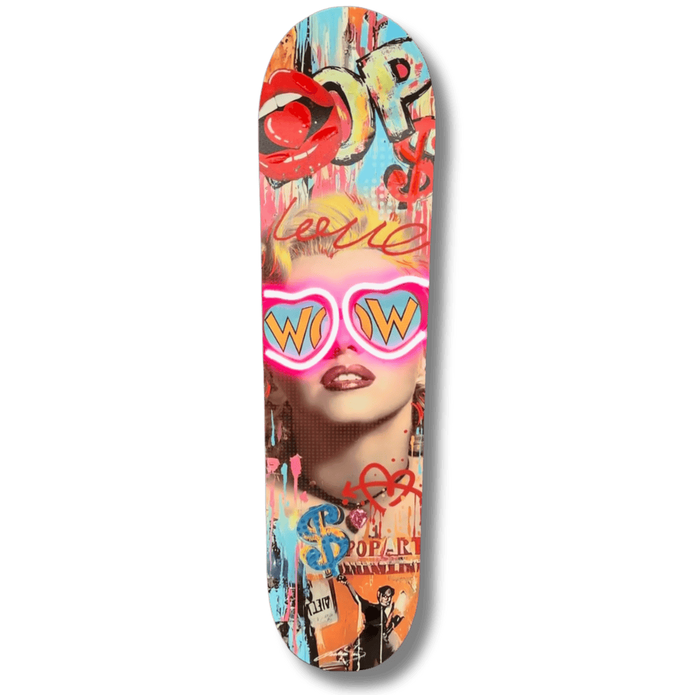 Marilyn Star Vibes – Handmade LED Skateboard