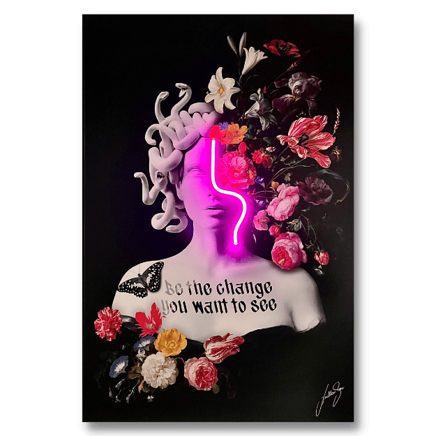 Medusa Flowers | Led Wall Art - LEDMansion | Led Wall Art