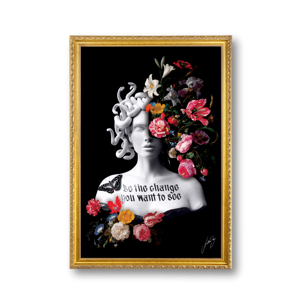 Medusa Flowers | Poster Edition - LEDMansion | Led Wall Art