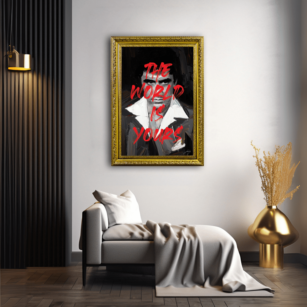 Scarface The World Is Yours | Poster Edition - LEDMansion | Led Wall Art