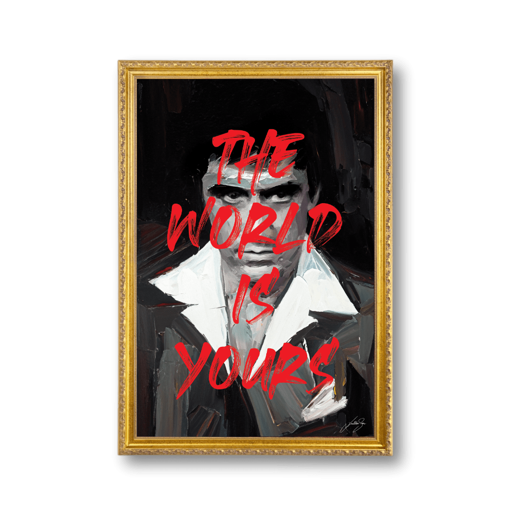 Scarface The World Is Yours | Poster Edition - LEDMansion | Led Wall Art