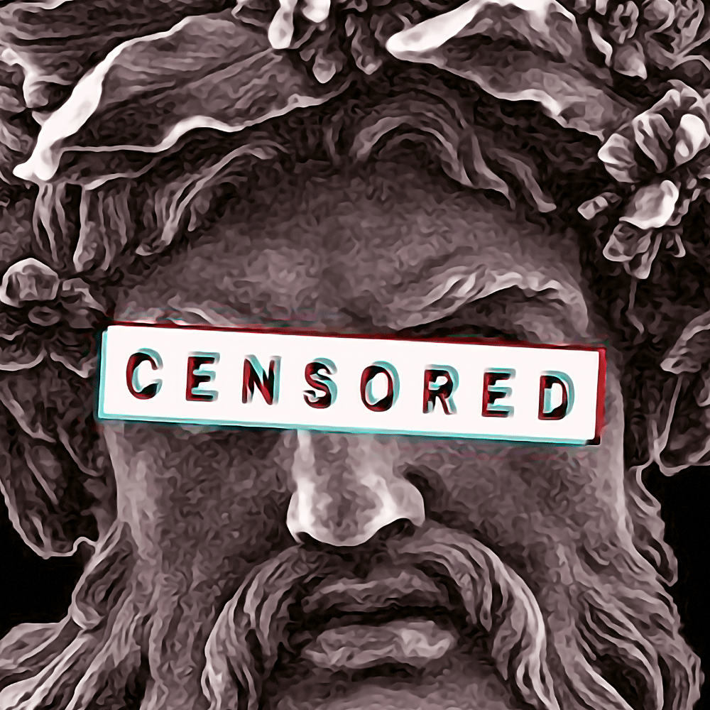 Zeus Censored | Poster Edition - LEDMansion | Led Wall Art